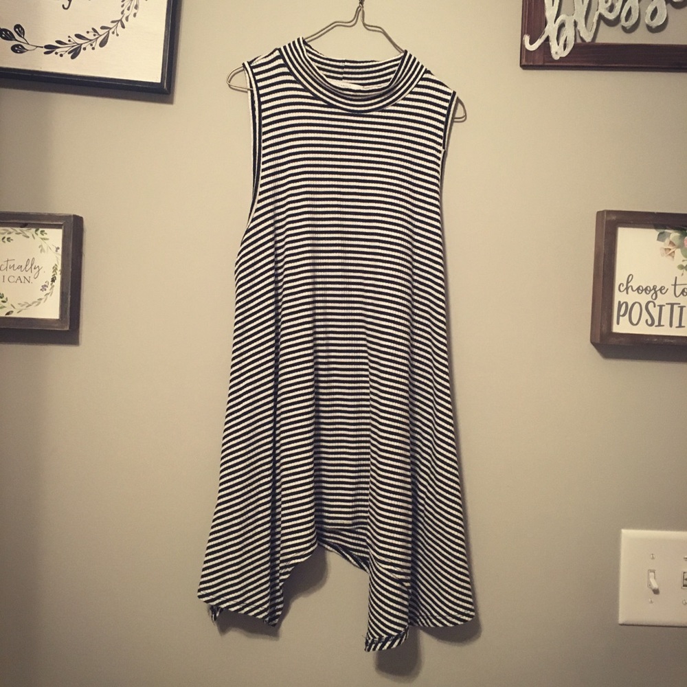 Long striped tank. Never Worn!